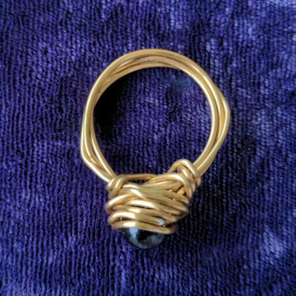 FREE With Purchase Size 8 Handmade Wire Ring Freebie - Picture 3 of 7